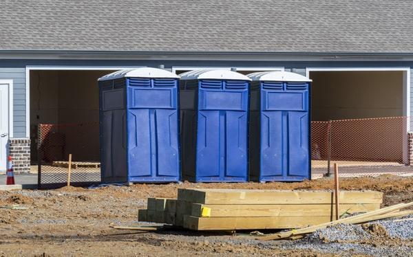 the minimum rental period for a construction site portable toilet is usually one month